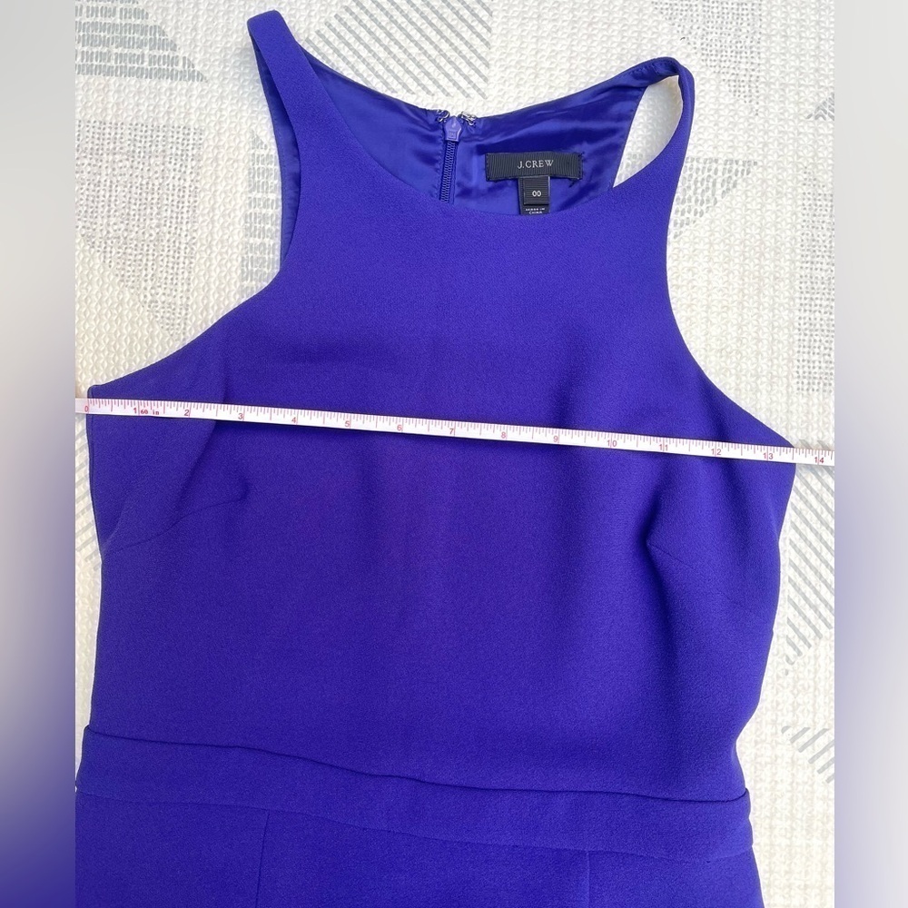 J. Crew Royal Blue Sleeveless Mini Dress Size 00 - Picture 4 of 10